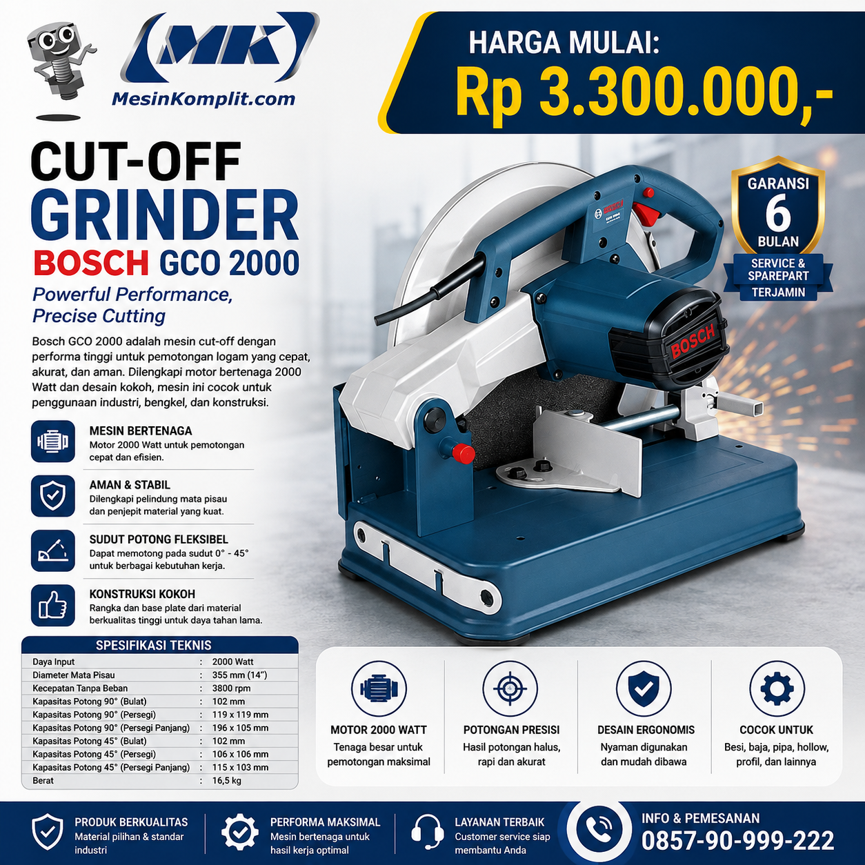 Mesin Cut Off Bosch (PWT-...